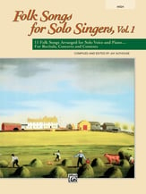 Folk Songs for Solo Singers, Vol. 1 Vocal Solo & Collections sheet music cover